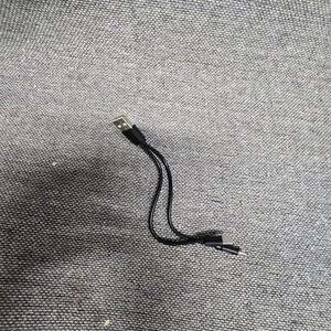 Unbranded 2-in-1 USB Cable Micro-USB USB-C Splitter OS Black Excellent Charging